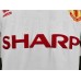 Manchester United 88/90 Away White Soccer Jersey